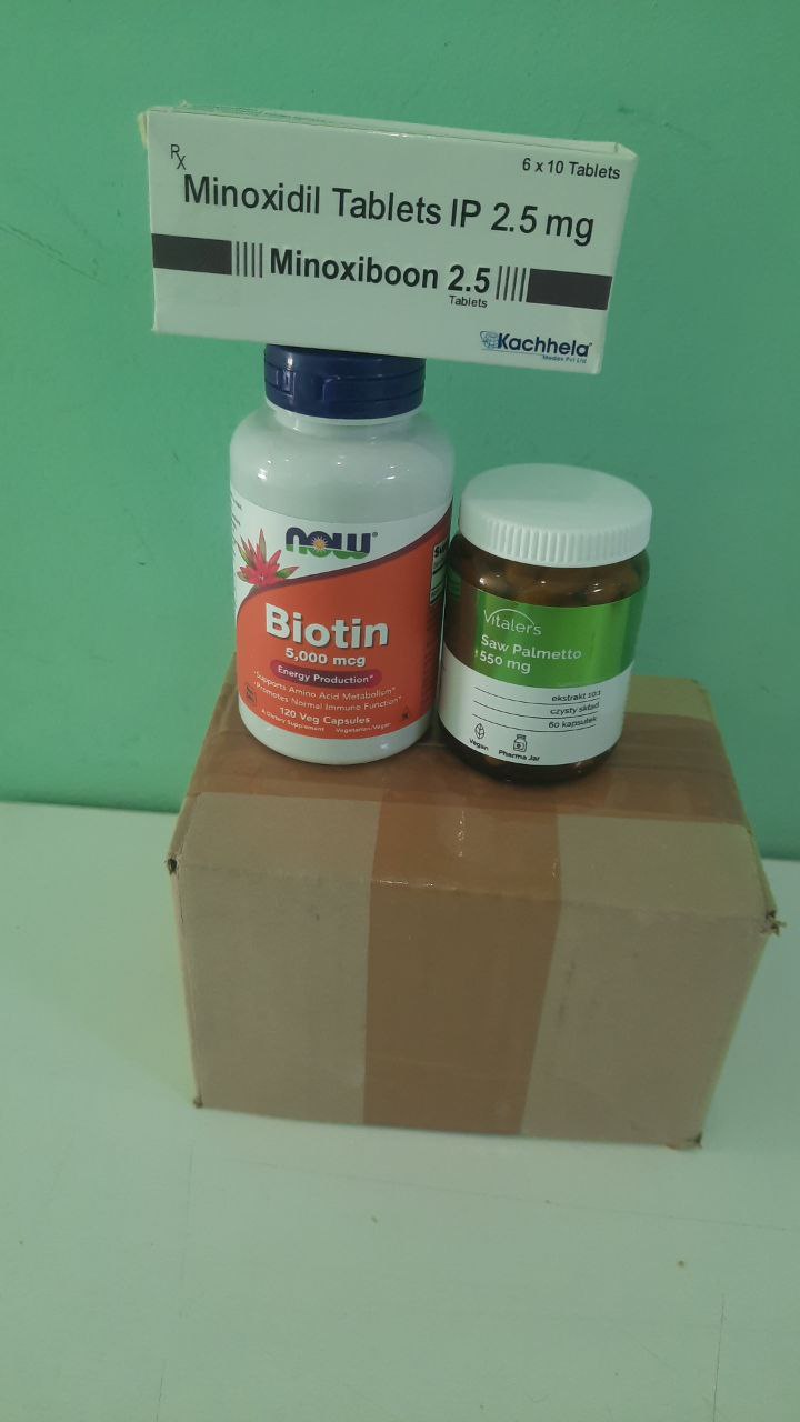 Заказ Green Hill с миноксидилом, биотином и Saw Palmetto